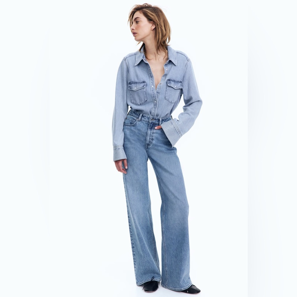 H&M Harper High Rise Wide Leg Jeans